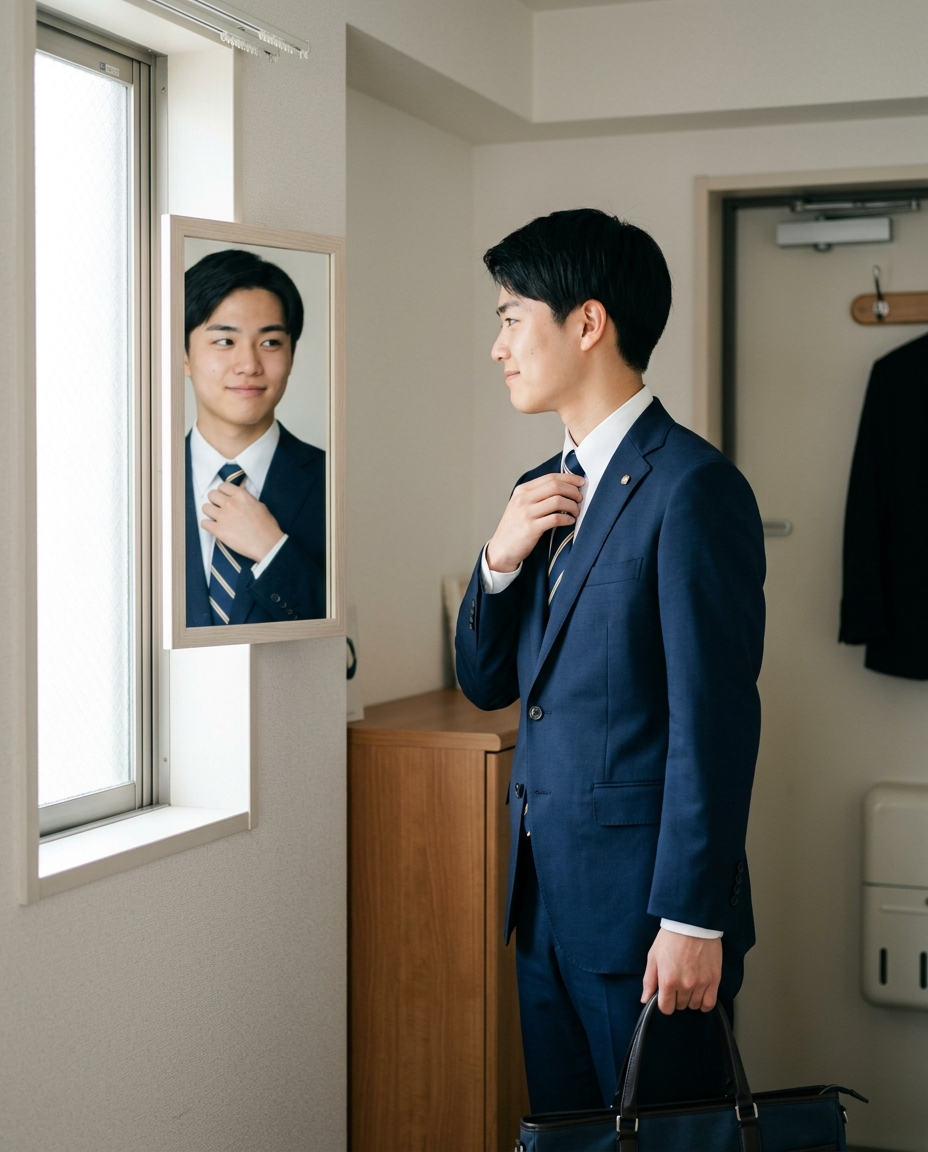 盛るんじゃない。清潔感と誠実さを、ただ続く状態にする。だから、どの面接でも自分でいられる。