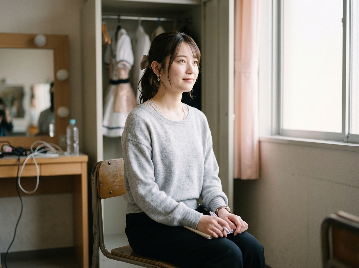 出番前のすっぴんに近い時間も、自信を持って