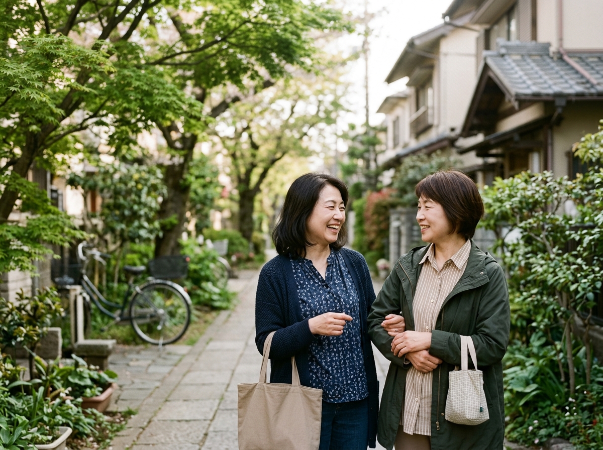 近所の人と、ふつうに目を合わせて話す