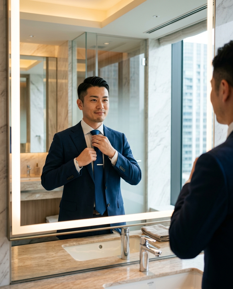 盛らない。崩れない。会った3秒で、信頼だけが伝わる。それが正解。