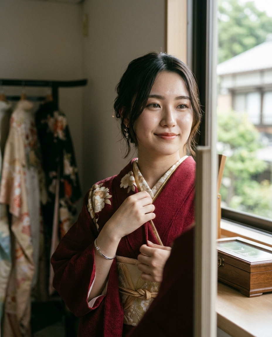 盛るのではなく、似合わせる。振袖にも写真にも、ずっと“自分”のままで。