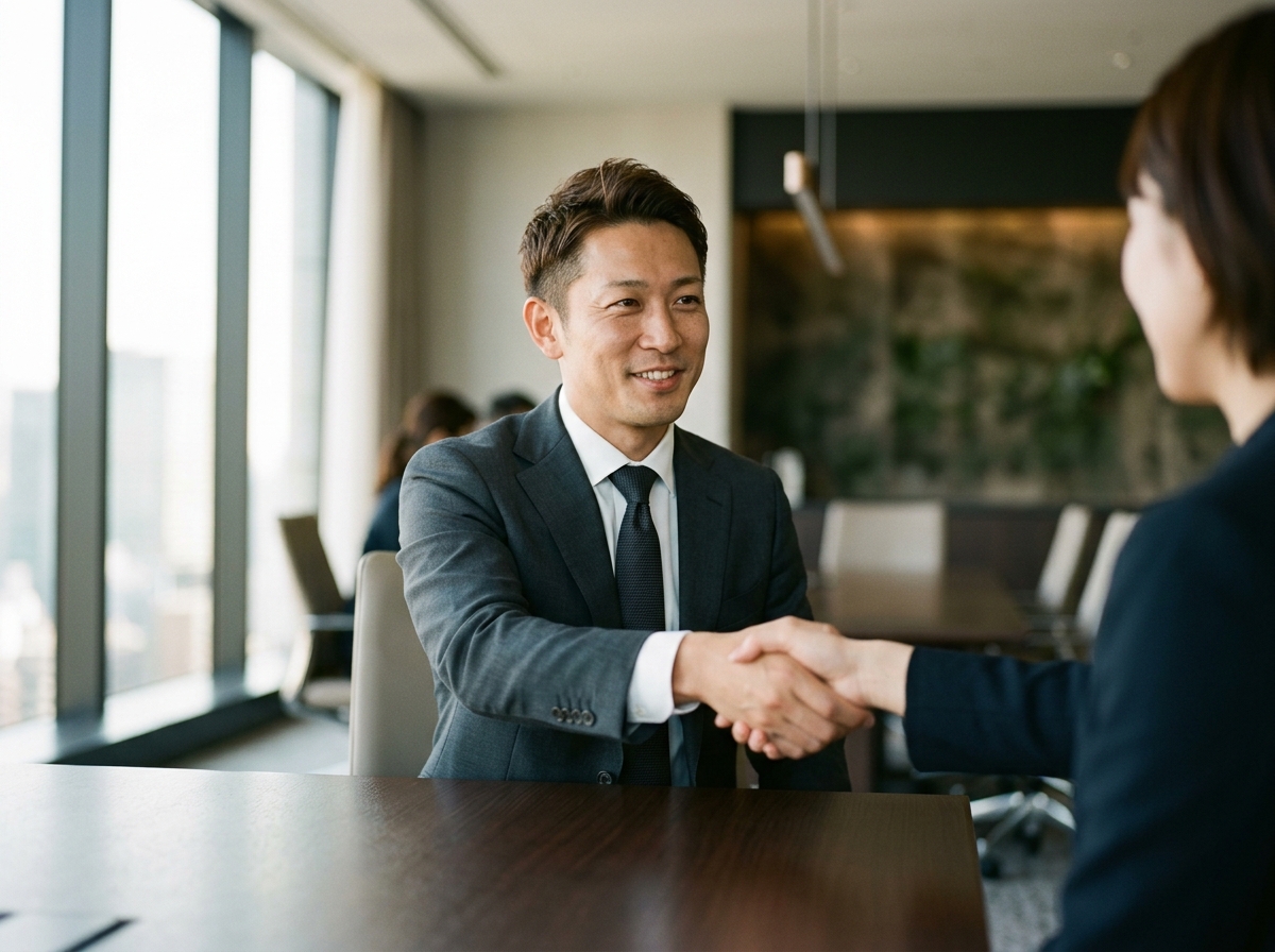 投資家との初対面で、まず“信頼できる人”として座る