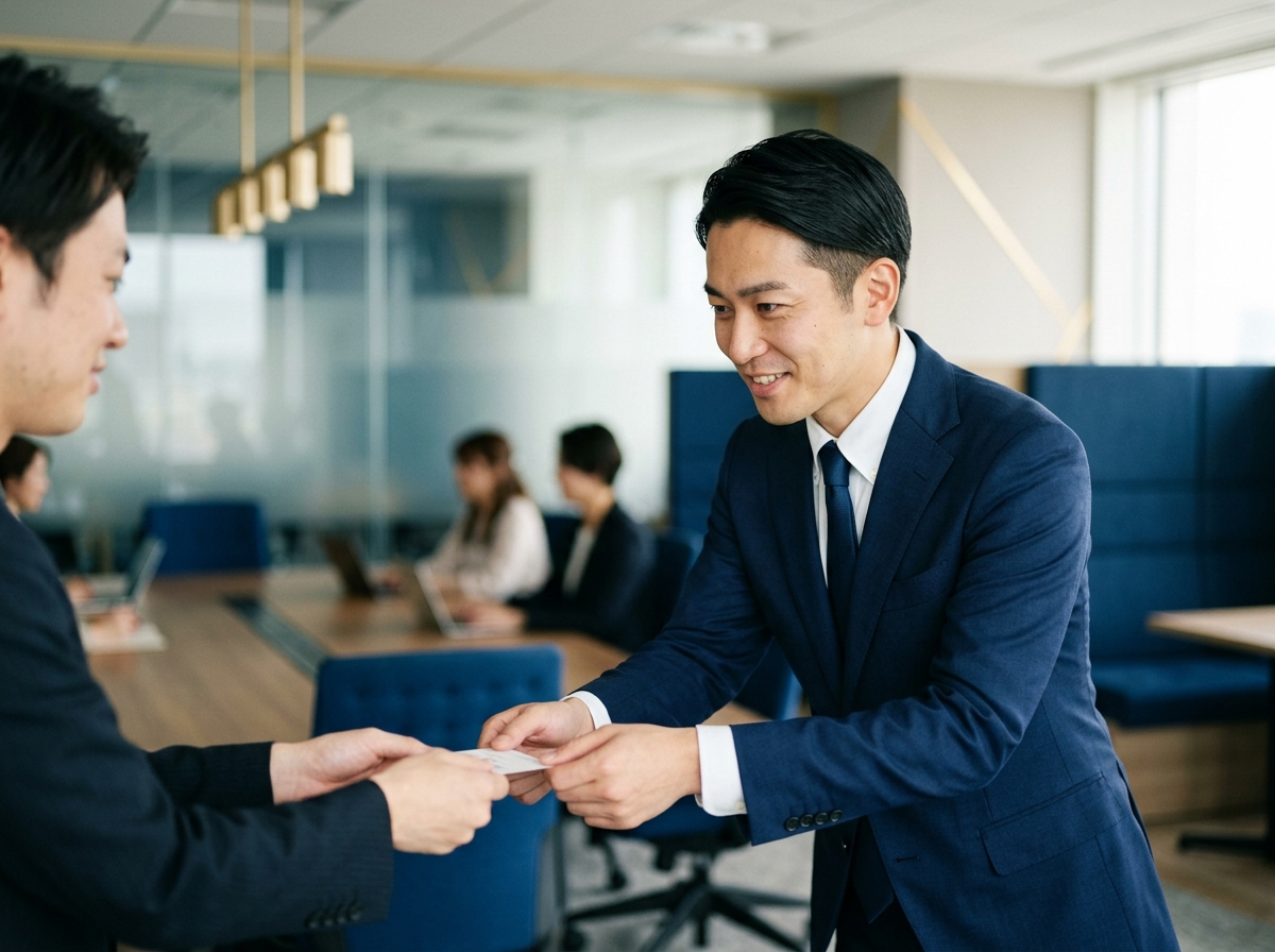 名刺交換のその瞬間、“信頼できそうな人”として記憶される