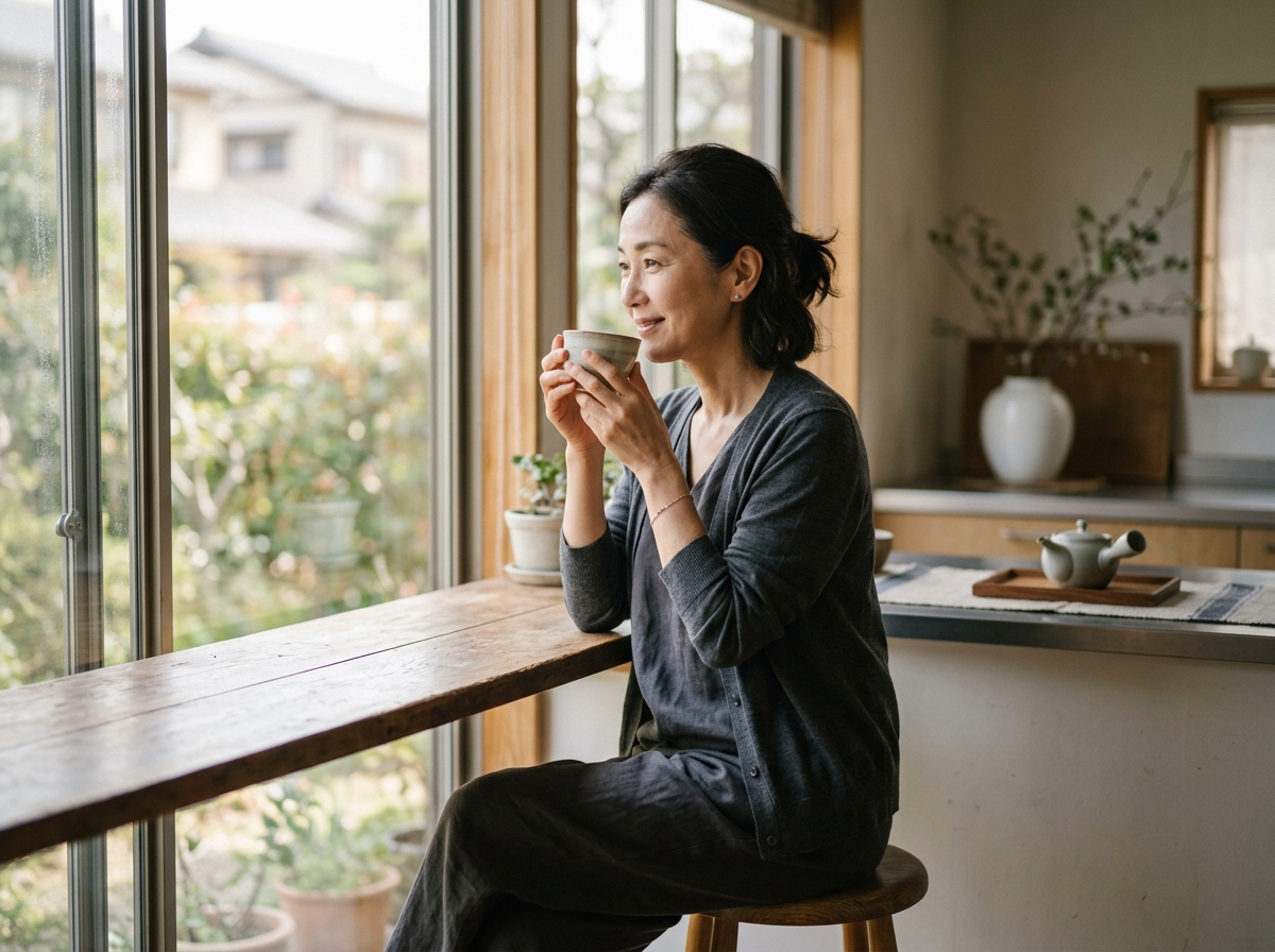 忙しい朝も、出かける前の身支度が、もう整っている。