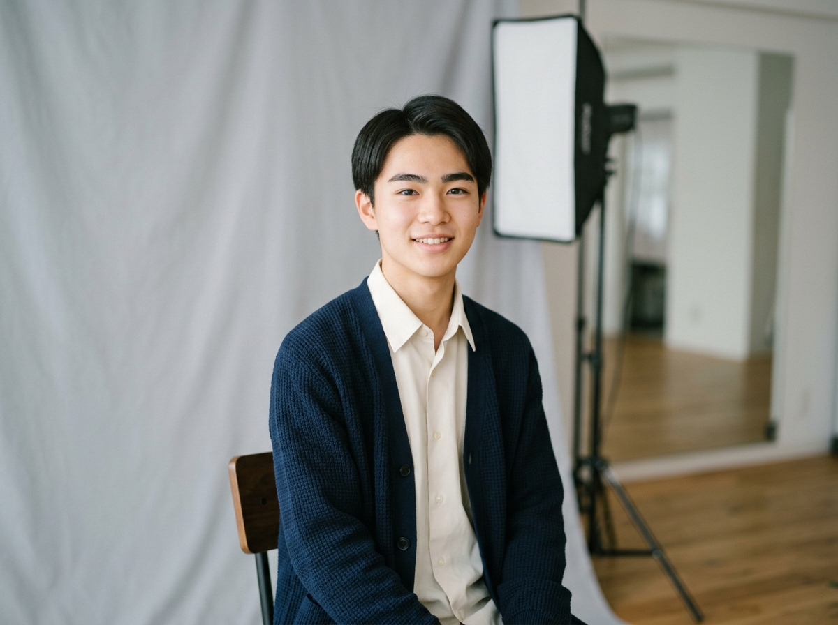 受験票・出願の写真も、いちばん良い表情のまま撮れる。